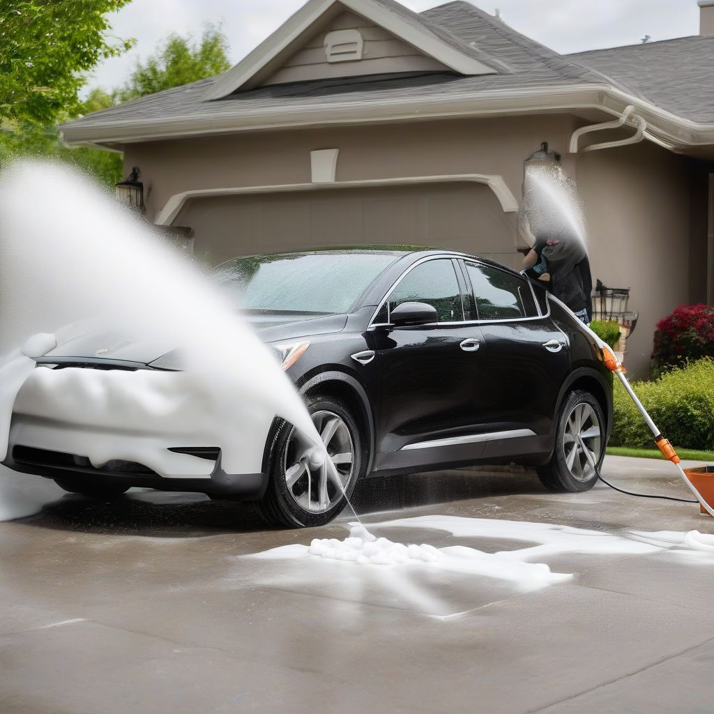 Electric Pressure Washer with Foam Cannon
