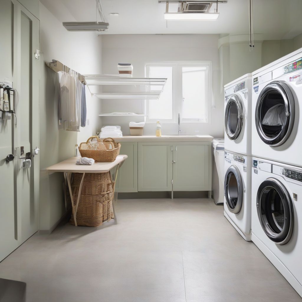 Laundry Room with Commercial Washer