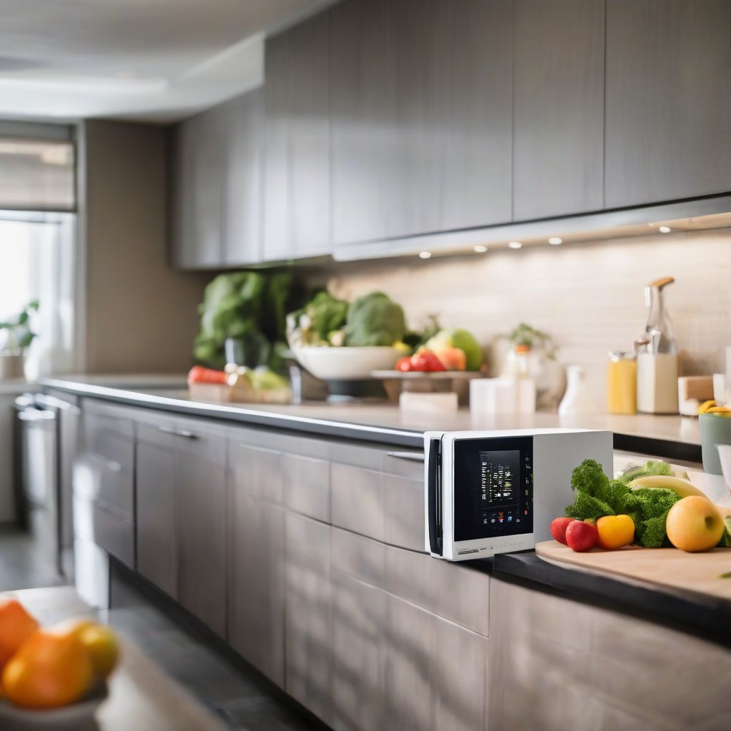 Low Wattage Microwave in a Compact Kitchen