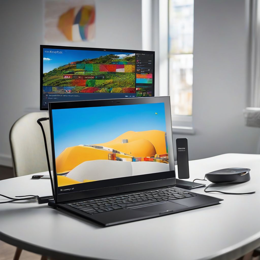 Miracast Dongle Connection to Windows 10 Laptop