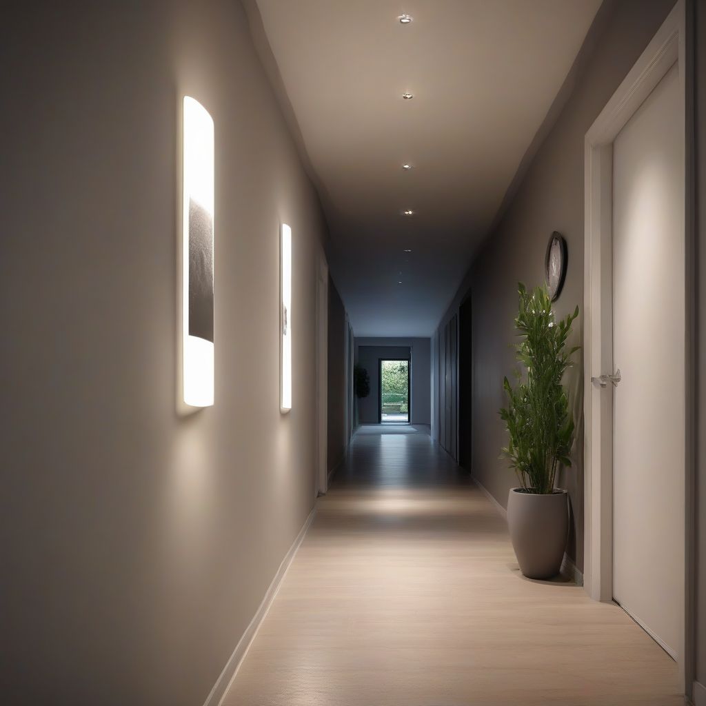 Motion Sensor Light Bulb in Hallway