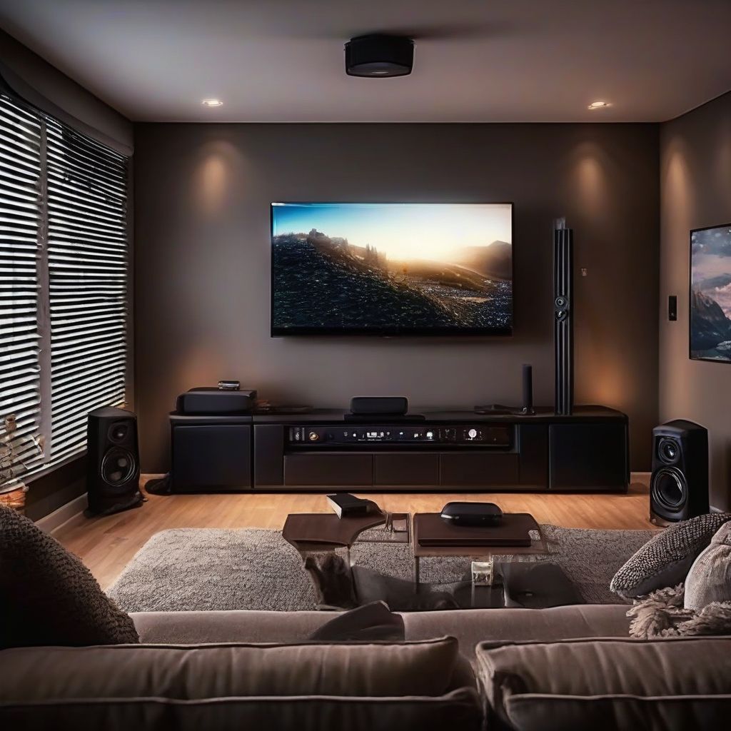 Small Living Room with Home Theater System