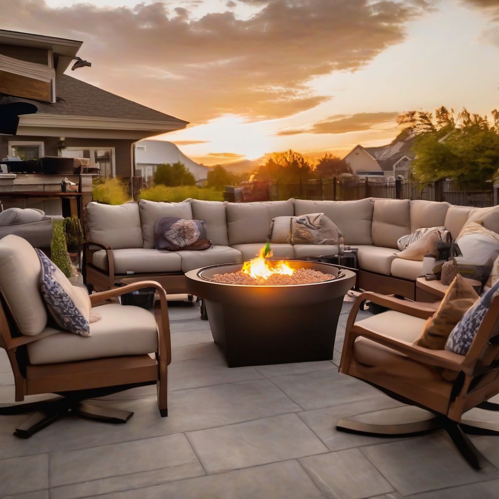 Propane Fire Pit Table for Outdoor Patio