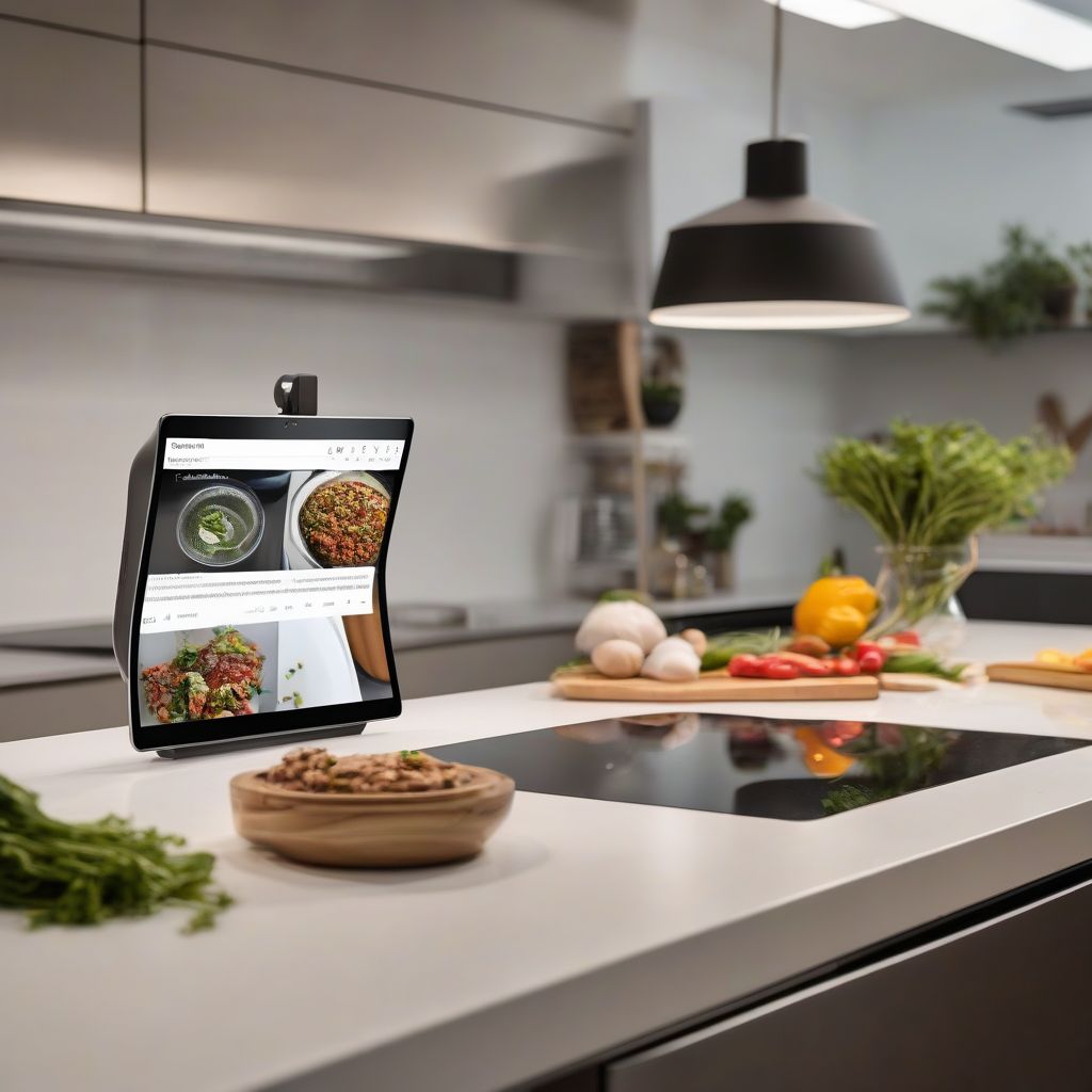 Tablet Wall Mount in Kitchen