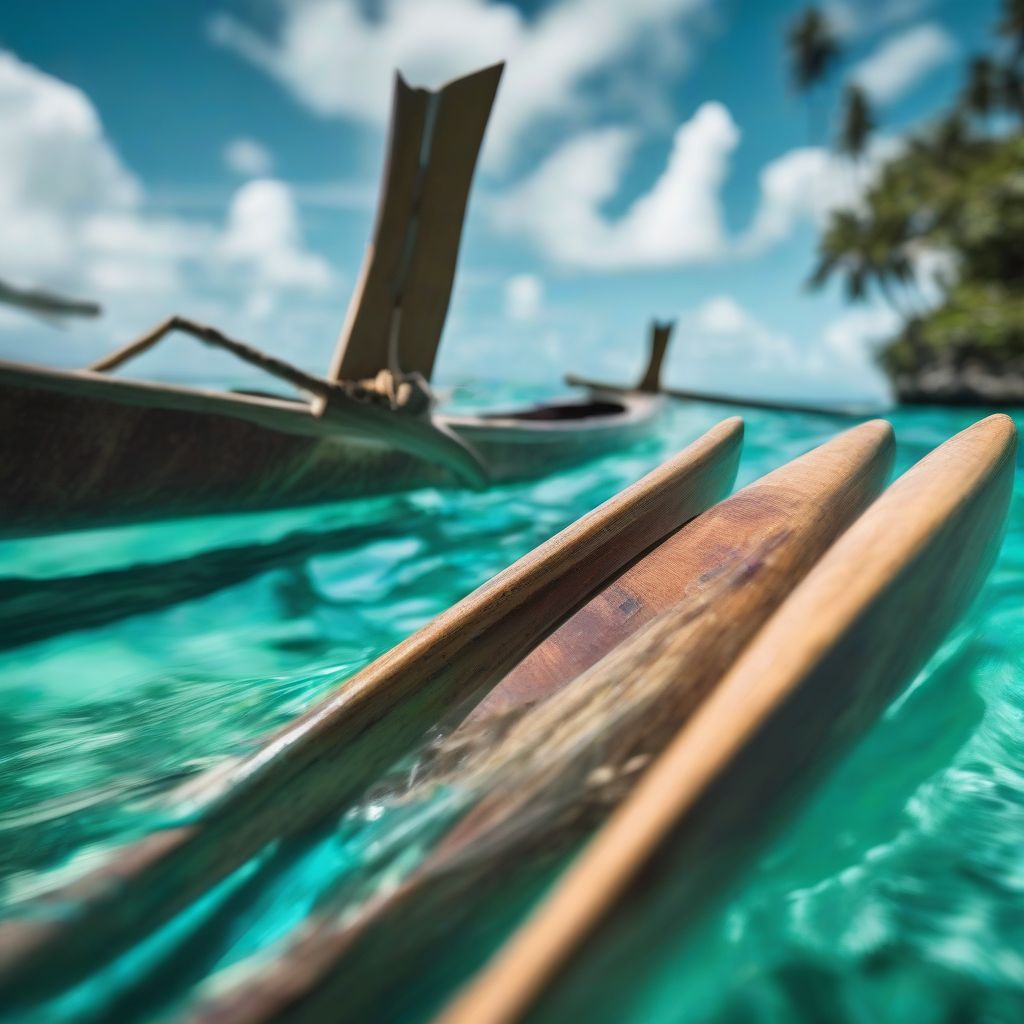 Top Outrigger Canoe Paddles Gliding Smoothly