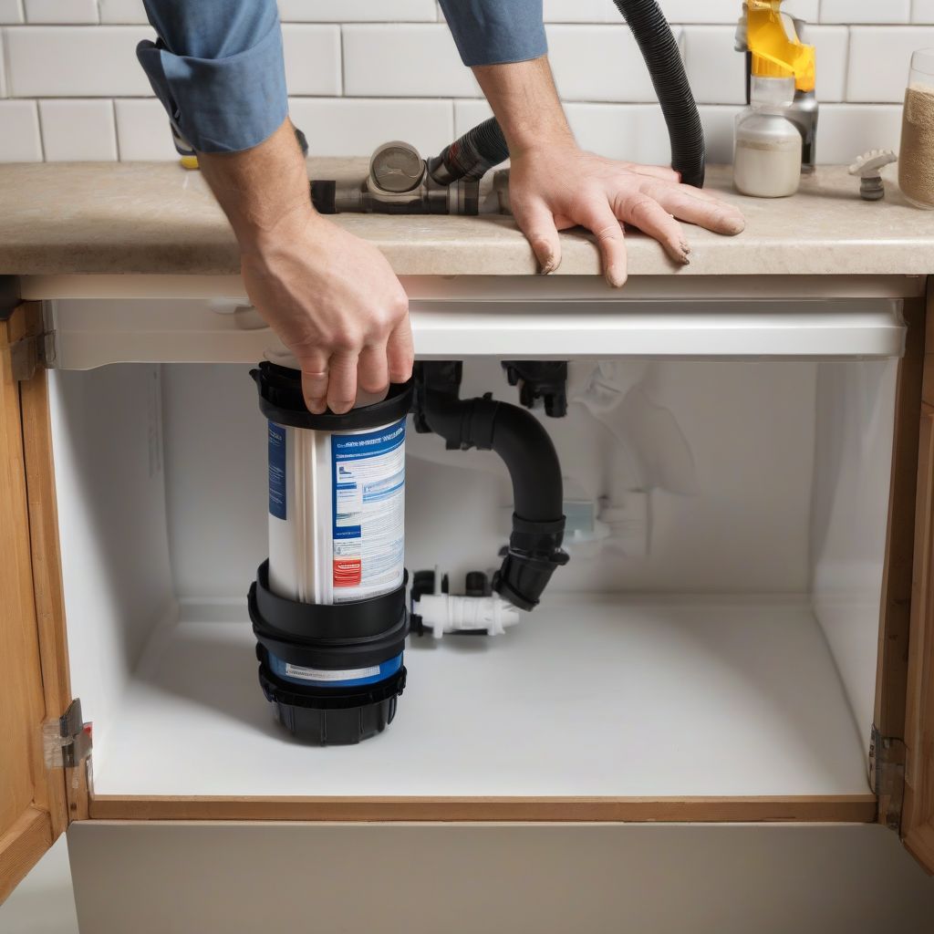 Under Sink Water Filter Installation