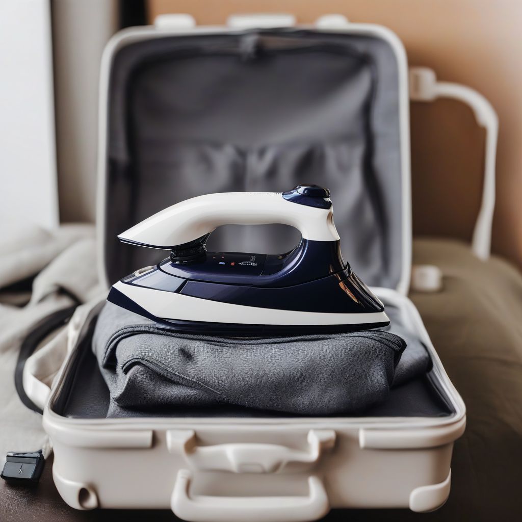 Travel Iron and Luggage