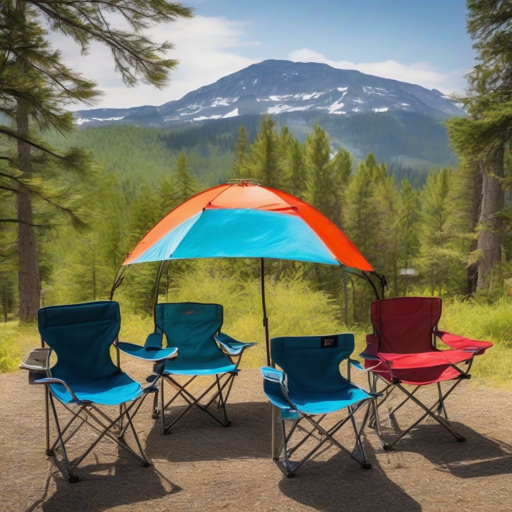 Camping Chairs with Canopy