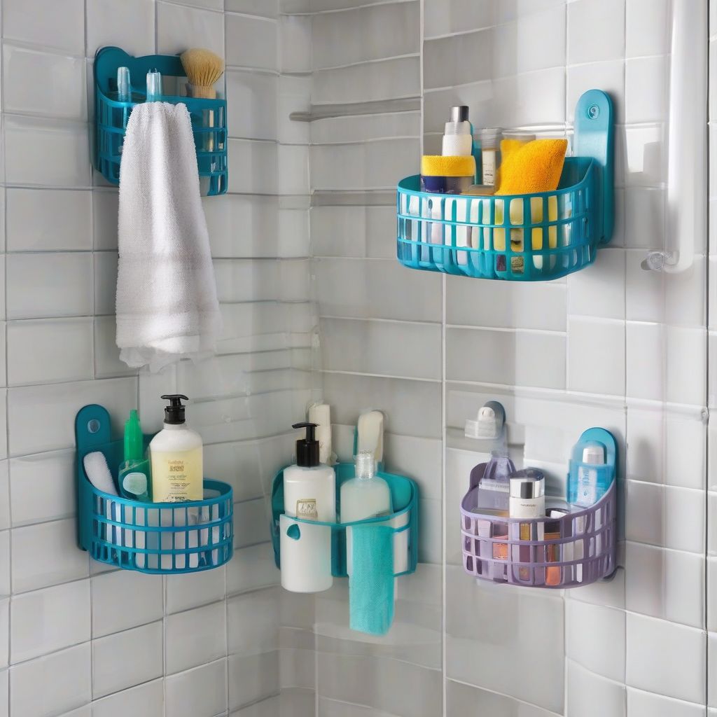 Compact Shower Caddies for Dorms