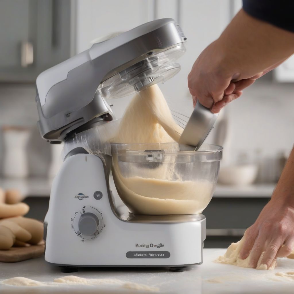 Food Processor Kneading Dough